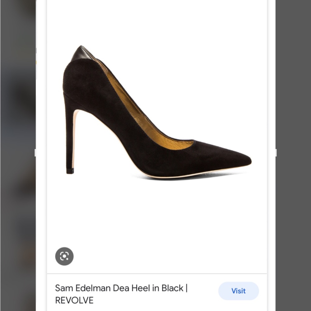 Sam Edelman Dea Black Suede Pump